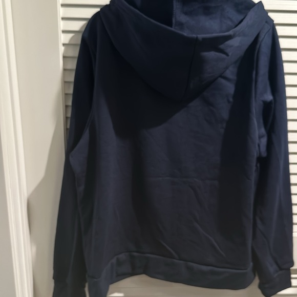 RAG Blue Hoodie with Zip down and two front pockets. 100% Polyester. - Picture 6 of 7